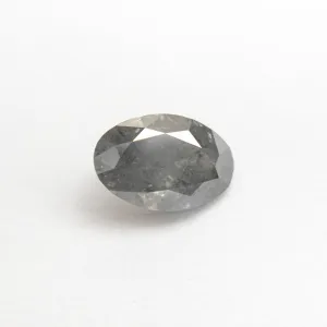 1.00ct 7.76x5.18x3.32mm Fancy Grey Oval Brilliant 19913-20