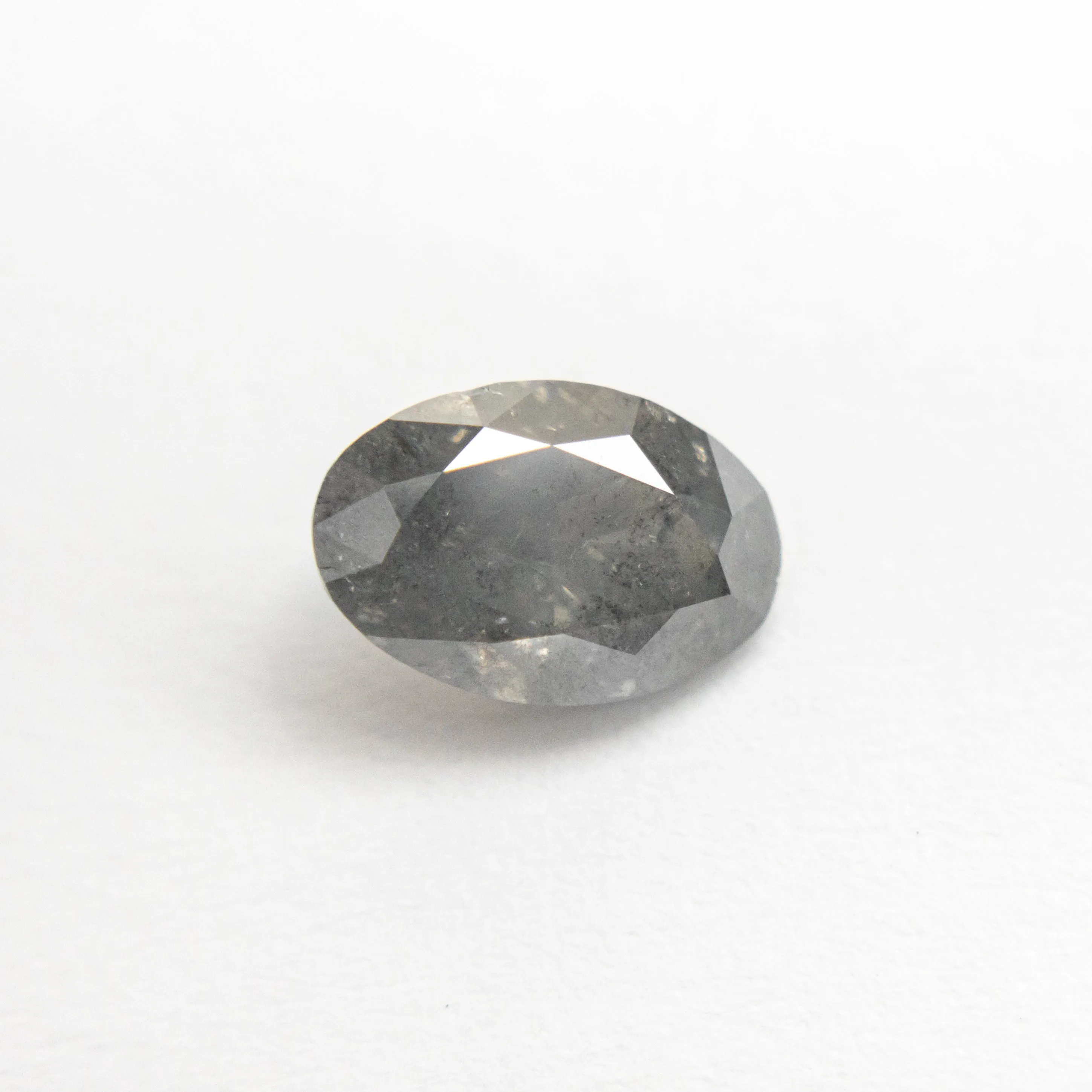 1.00ct 7.76x5.18x3.32mm Fancy Grey Oval Brilliant 19913-20