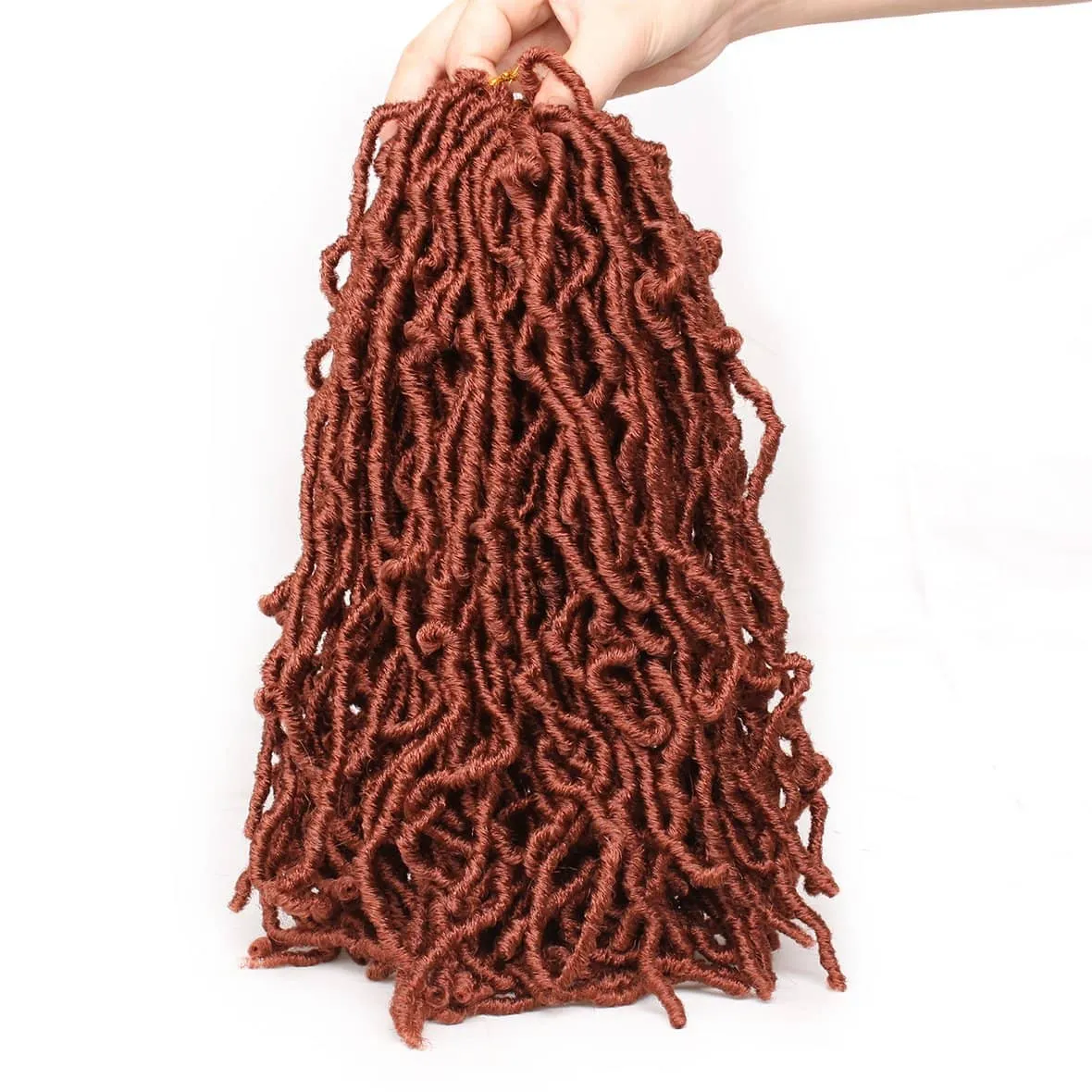 12 Inch Nu Soft Locs Crochet Hair Ombre Pre-Looped Short Crochet Braiding Hair Goddess Faux Locs Synthetic Crochet Hair