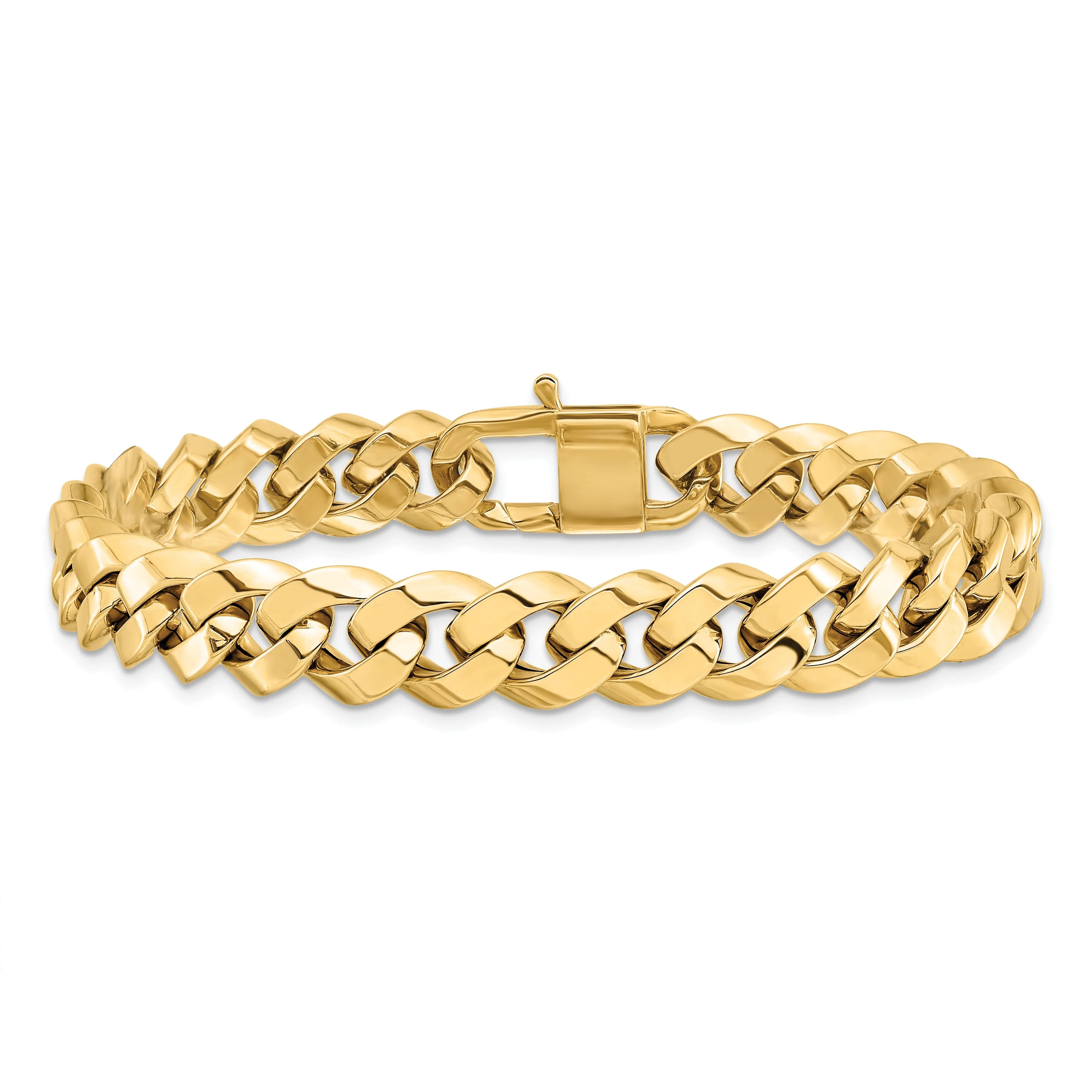 14k Yellow Gold Polished Fancy Link Bracelet
