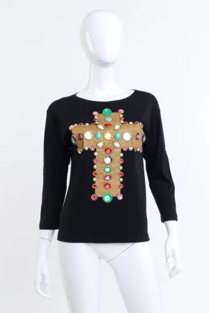 1988 F/W Byzantine Cross Bejeweled Top