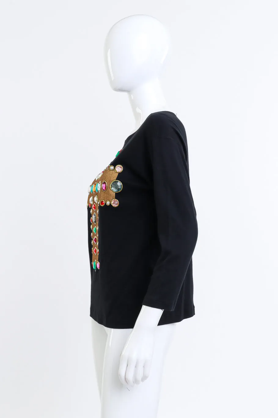 1988 F/W Byzantine Cross Bejeweled Top