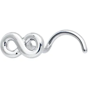 20 Gauge Gleaming Infinity Symbol Nose Screw