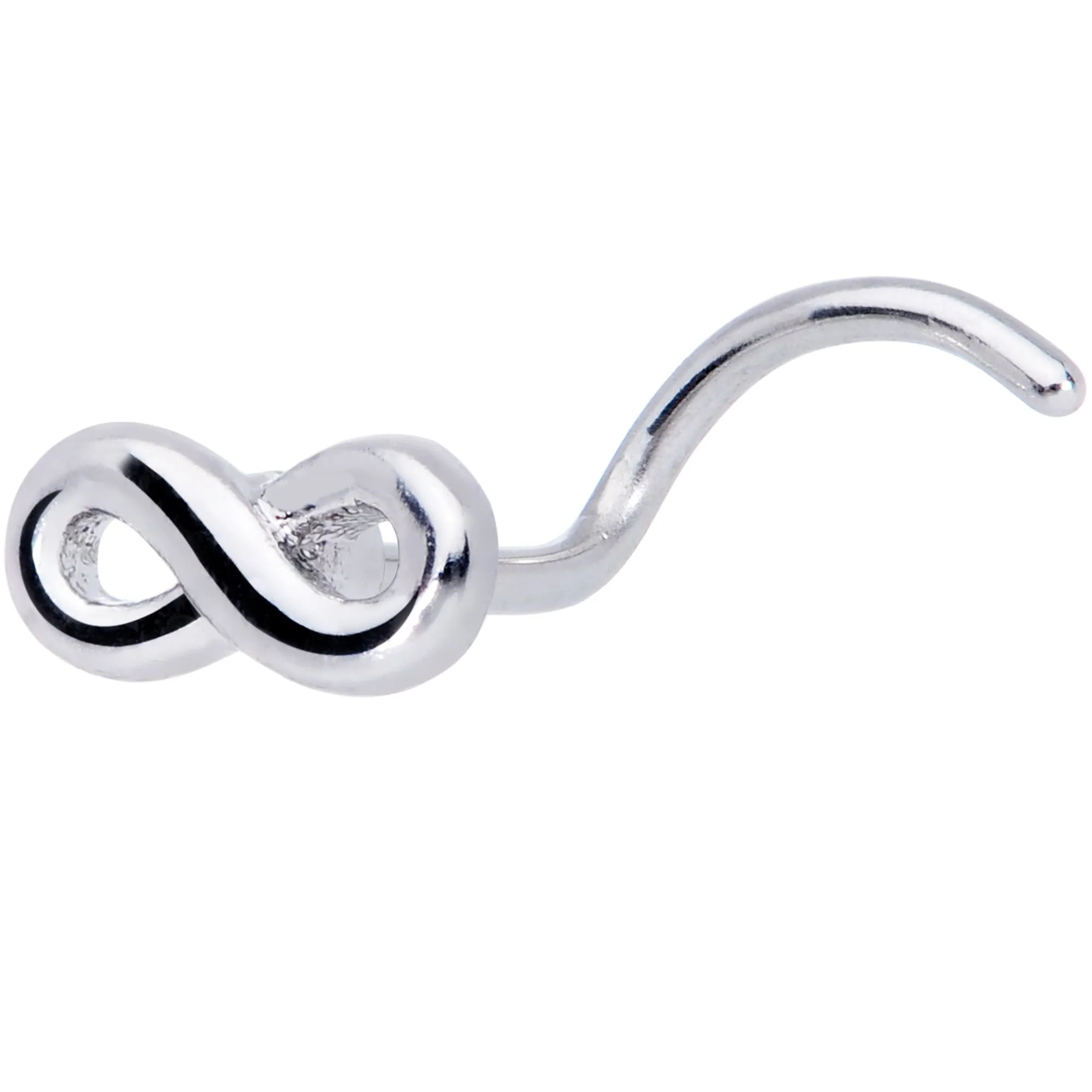 20 Gauge Gleaming Infinity Symbol Nose Screw