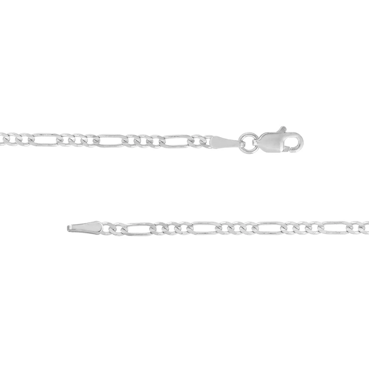 2.35mm Concave Figaro Chain