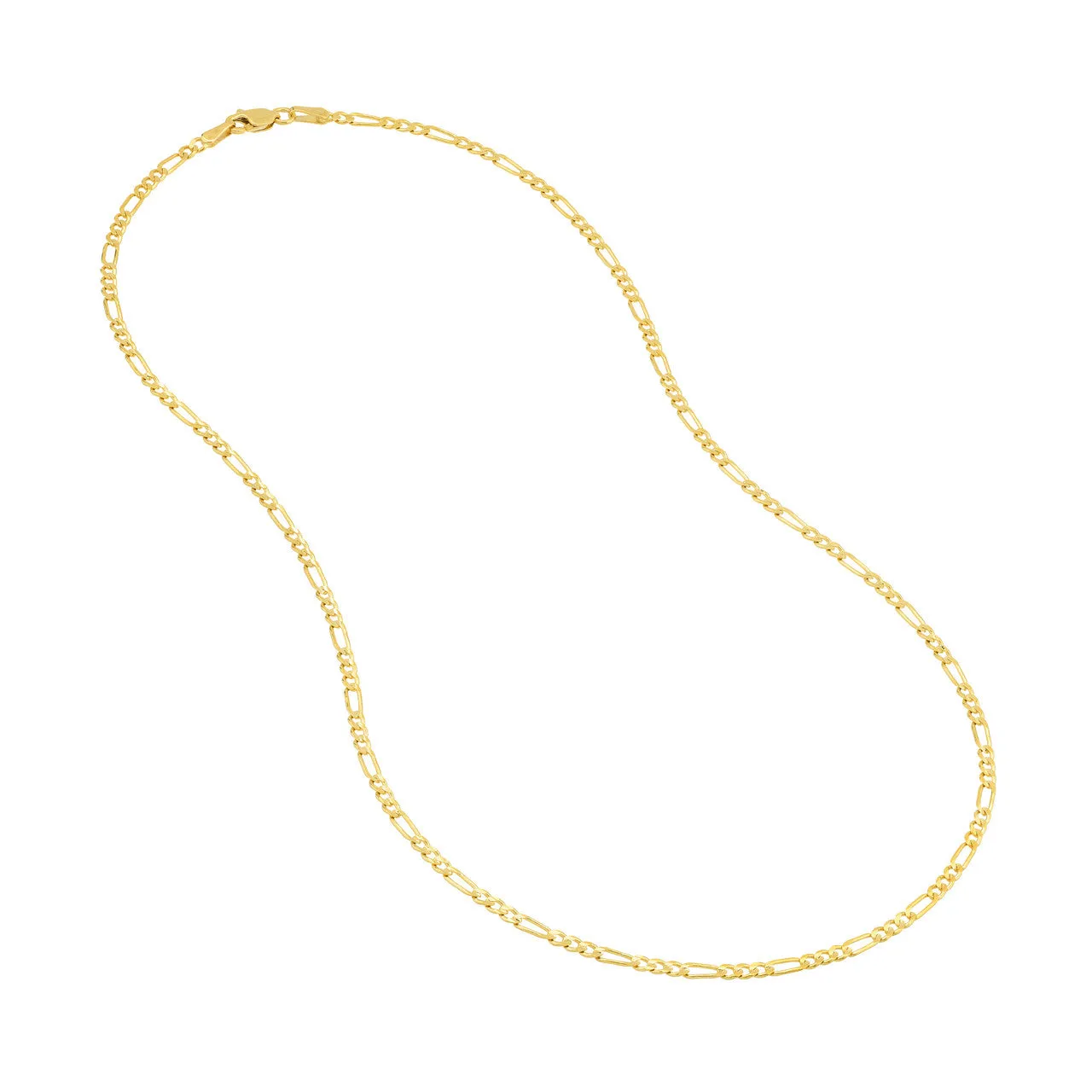 2.35mm Concave Figaro Chain