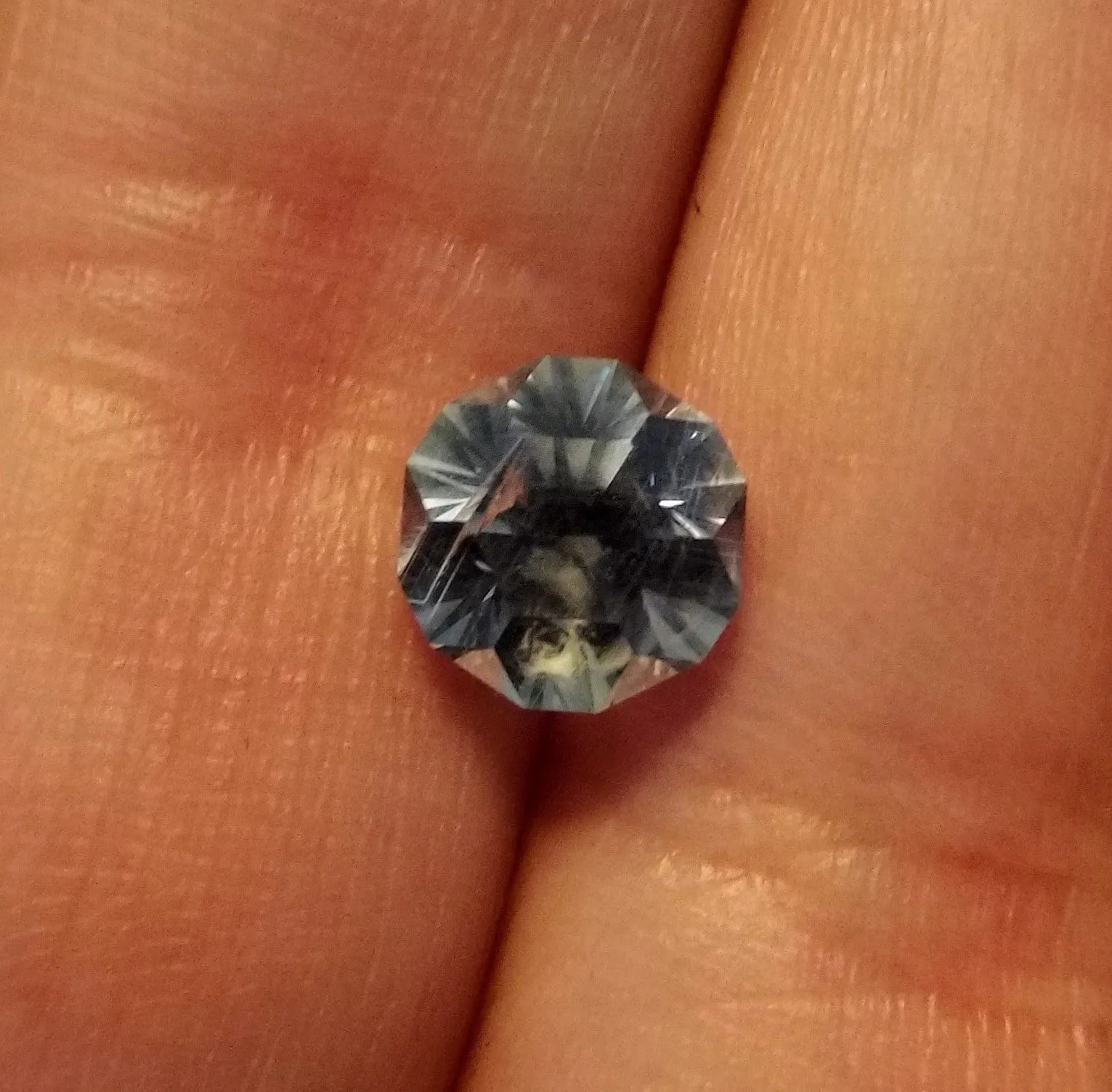 2.54ct CUSTOM SPARKLY DOME CUT GREY MONTANA SAPPHIRE