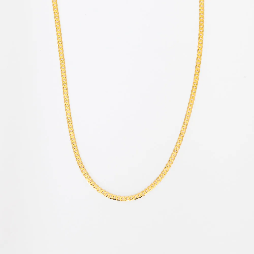 3 mm Yellow Gold Curb Chain