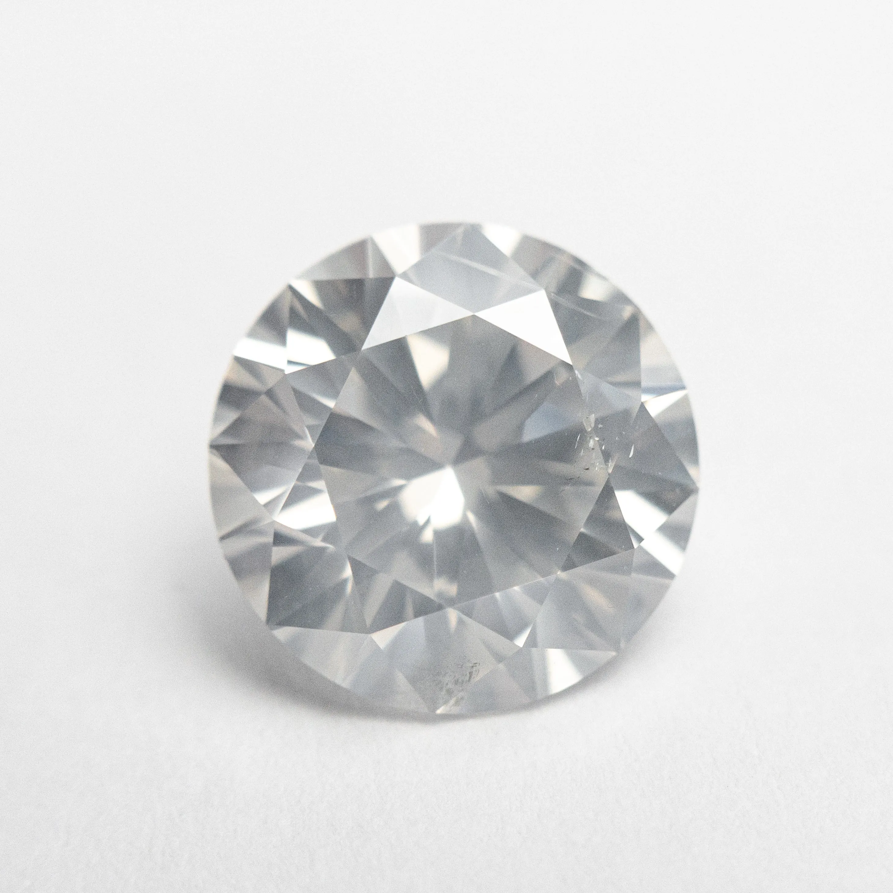 4.00ct 10.13x10.12x6.25mm GIA I2 Fancy White Round Brilliant 19263-01