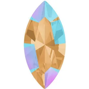 4228 Swarovski Xilion Navette Fancy Stones, Light Colorado Topaz Shimmer (246 SHIM)