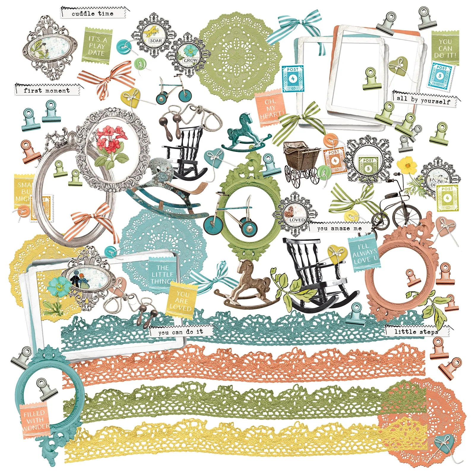 49 & Market - Toddler Time - Laser Cut Elements