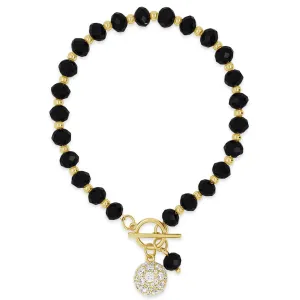 Absolute Gold Black TBar Bracelet