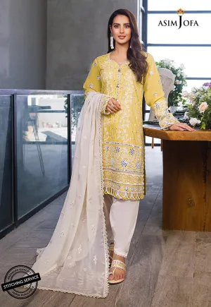 AJCK-06 | Asim Jofa Chikankari Eid Collection 2022 |  Unstitched Embroidered Lawn Suit