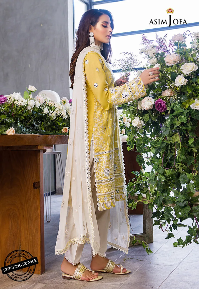 AJCK-06 | Asim Jofa Chikankari Eid Collection 2022 |  Unstitched Embroidered Lawn Suit