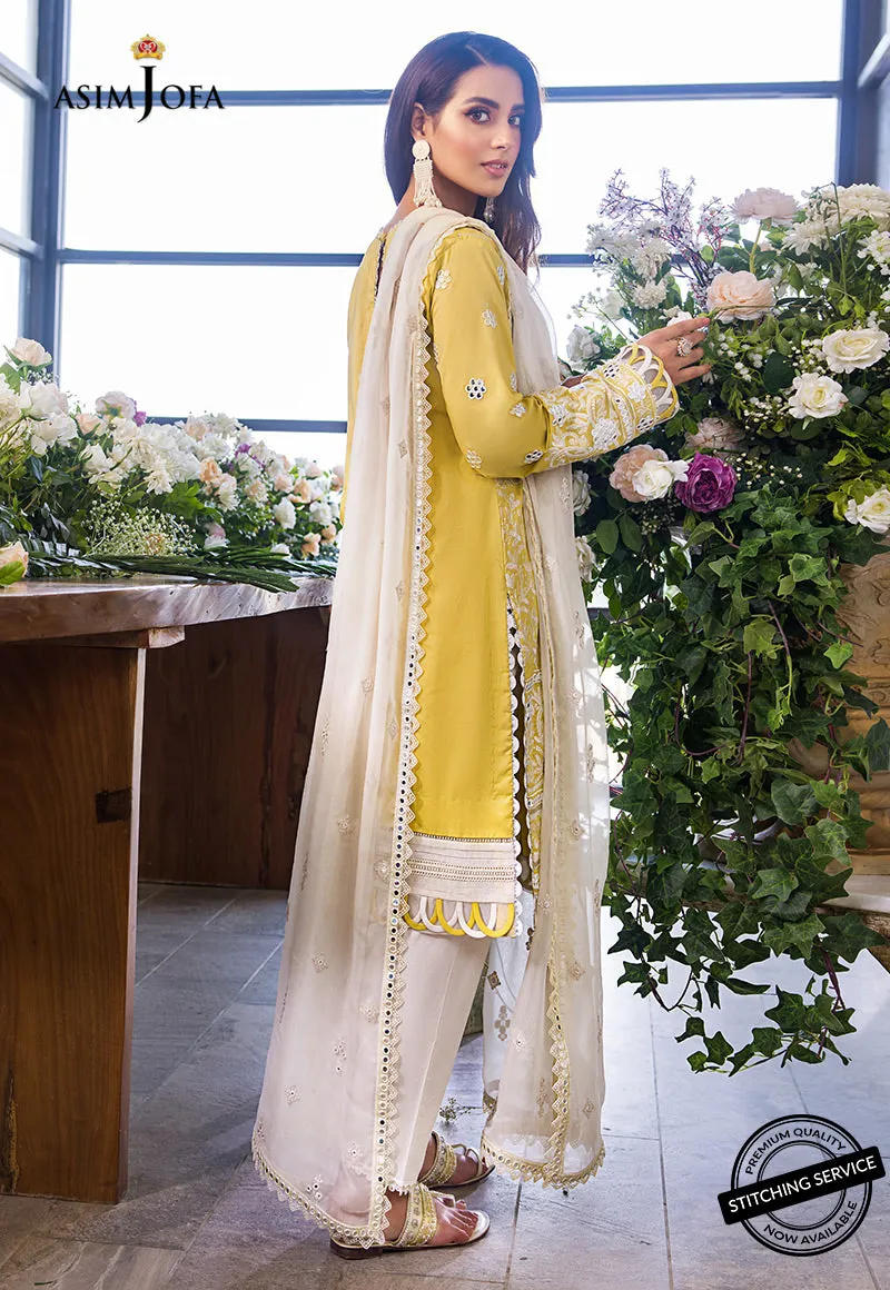 AJCK-06 | Asim Jofa Chikankari Eid Collection 2022 |  Unstitched Embroidered Lawn Suit