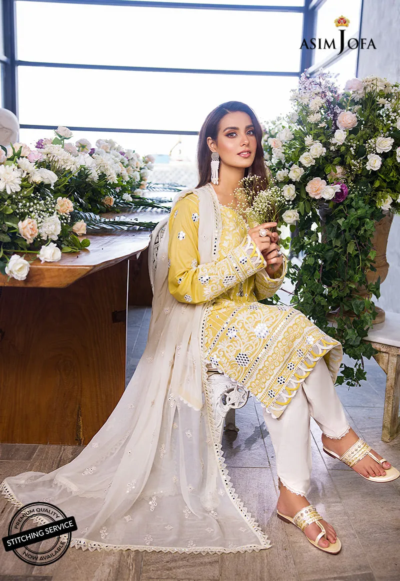AJCK-06 | Asim Jofa Chikankari Eid Collection 2022 |  Unstitched Embroidered Lawn Suit