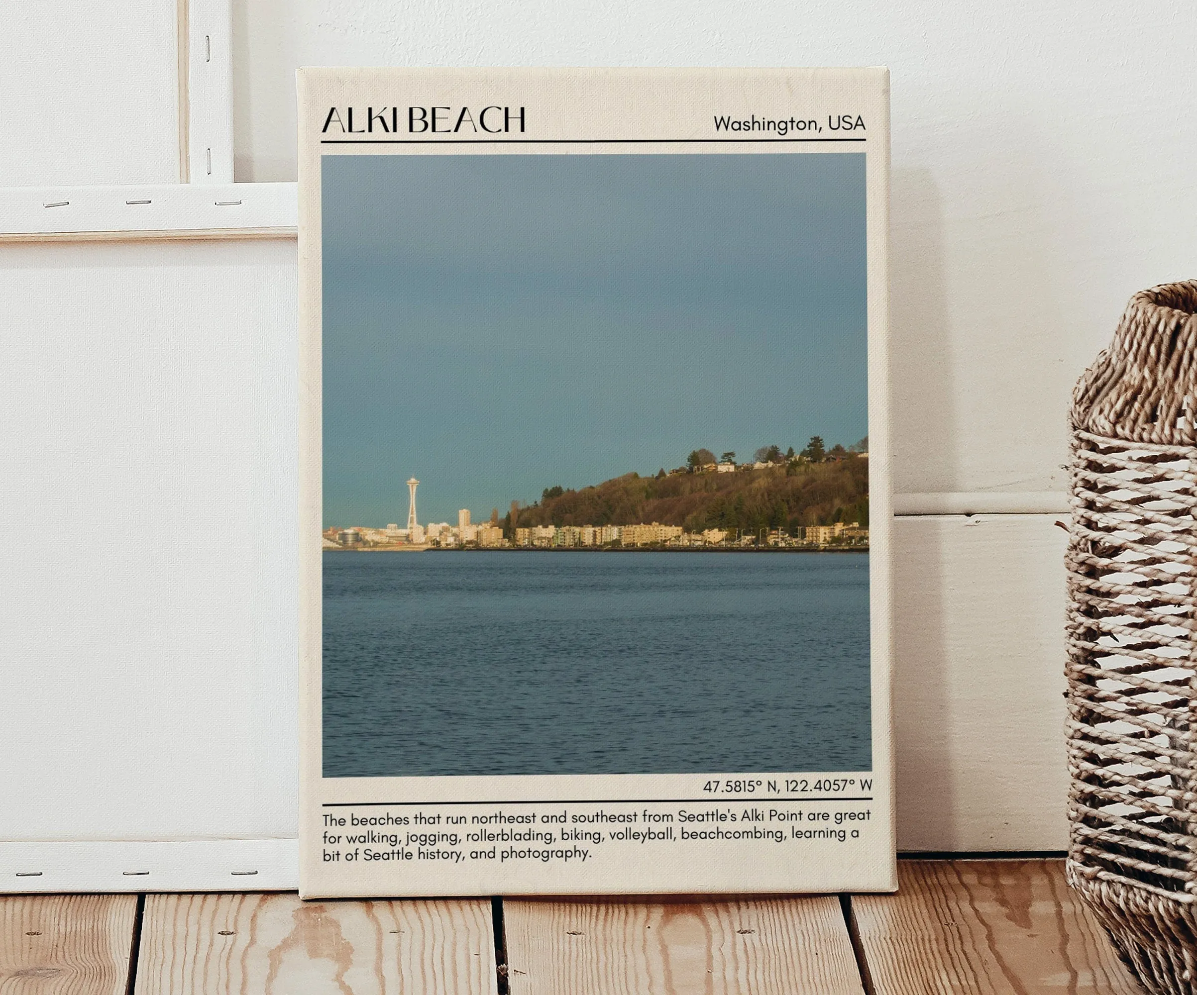 Alki Beach Wall Canvas, USA