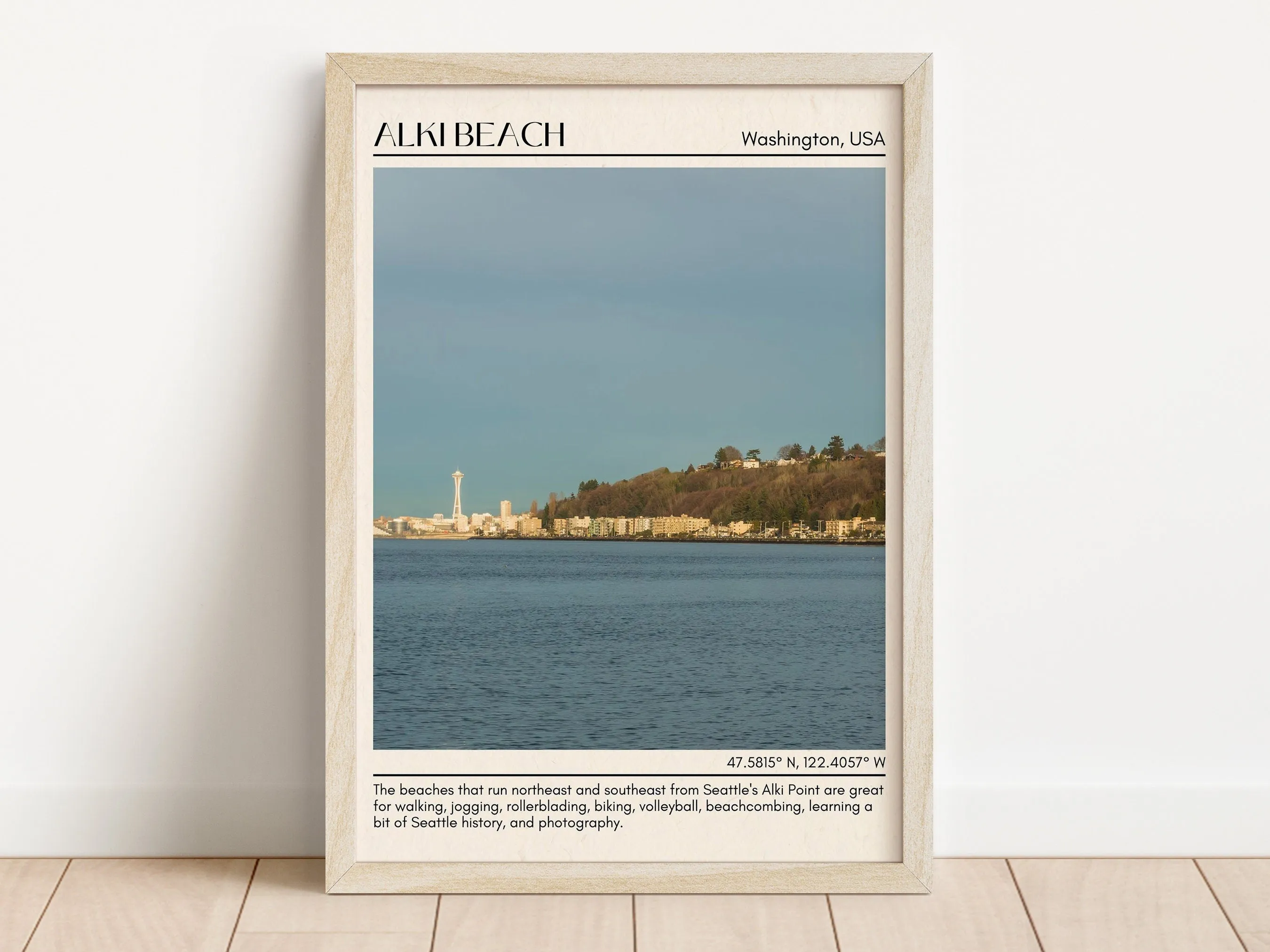 Alki Beach Wall Canvas, USA