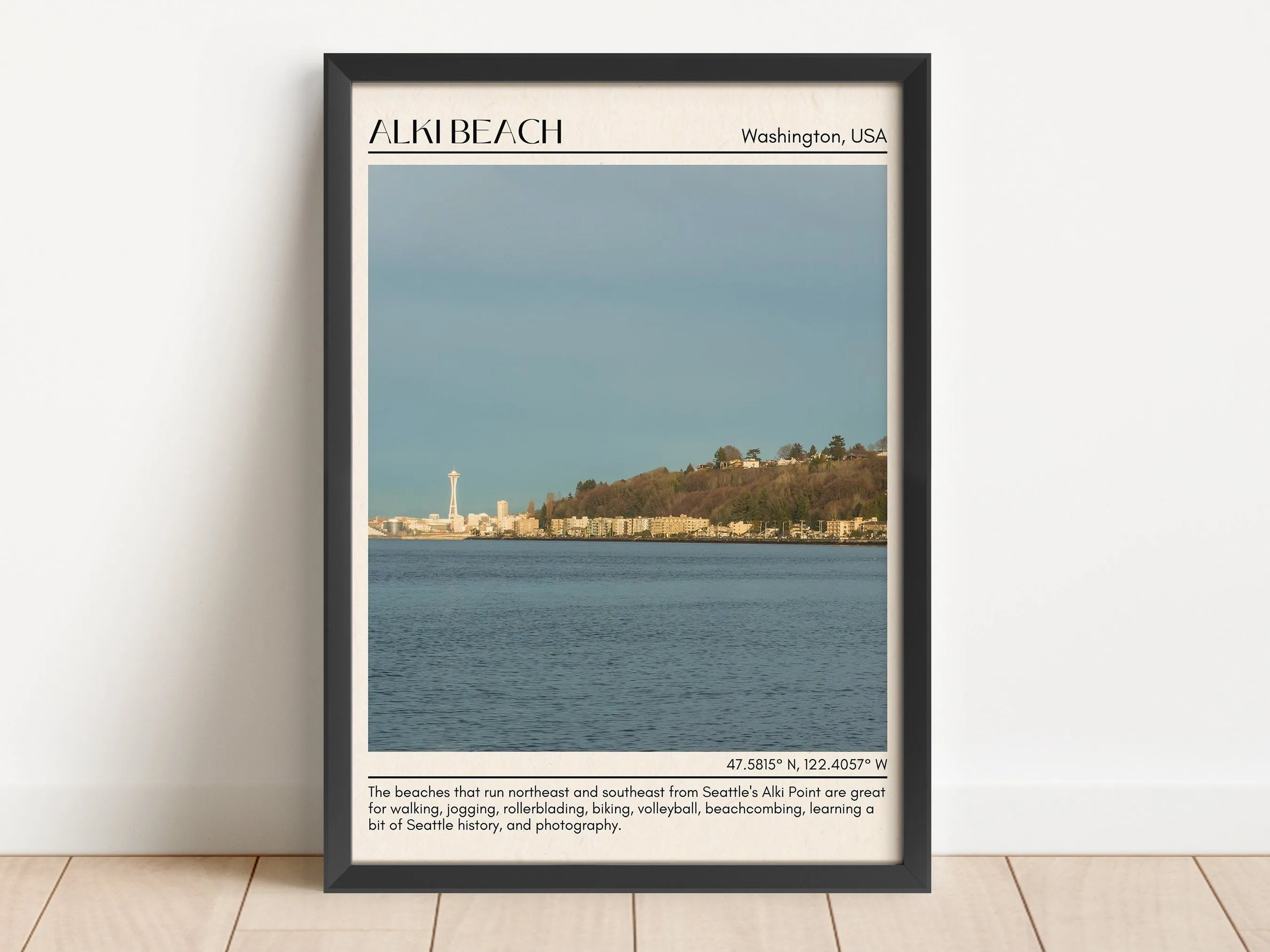 Alki Beach Wall Canvas, USA