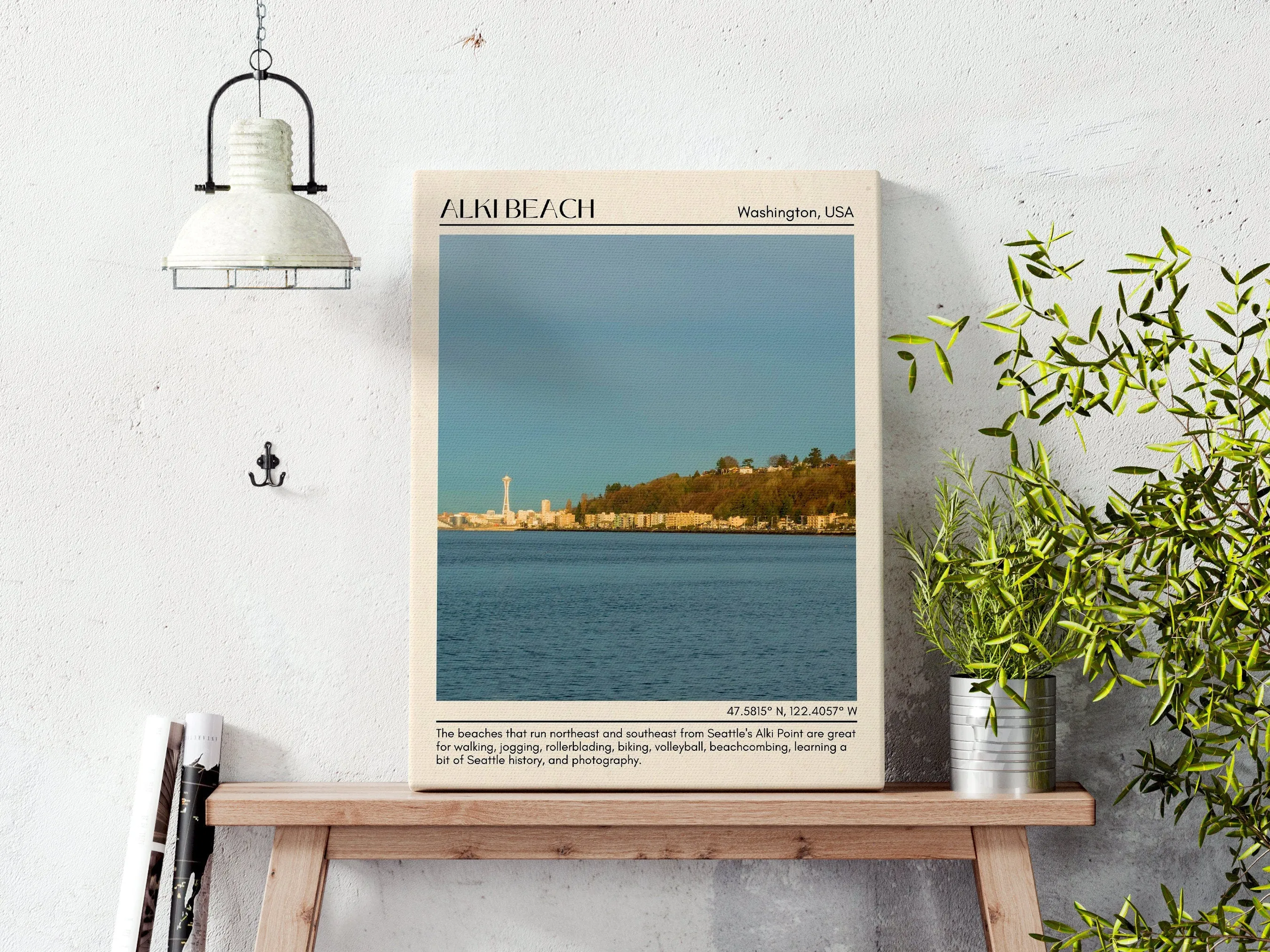 Alki Beach Wall Canvas, USA