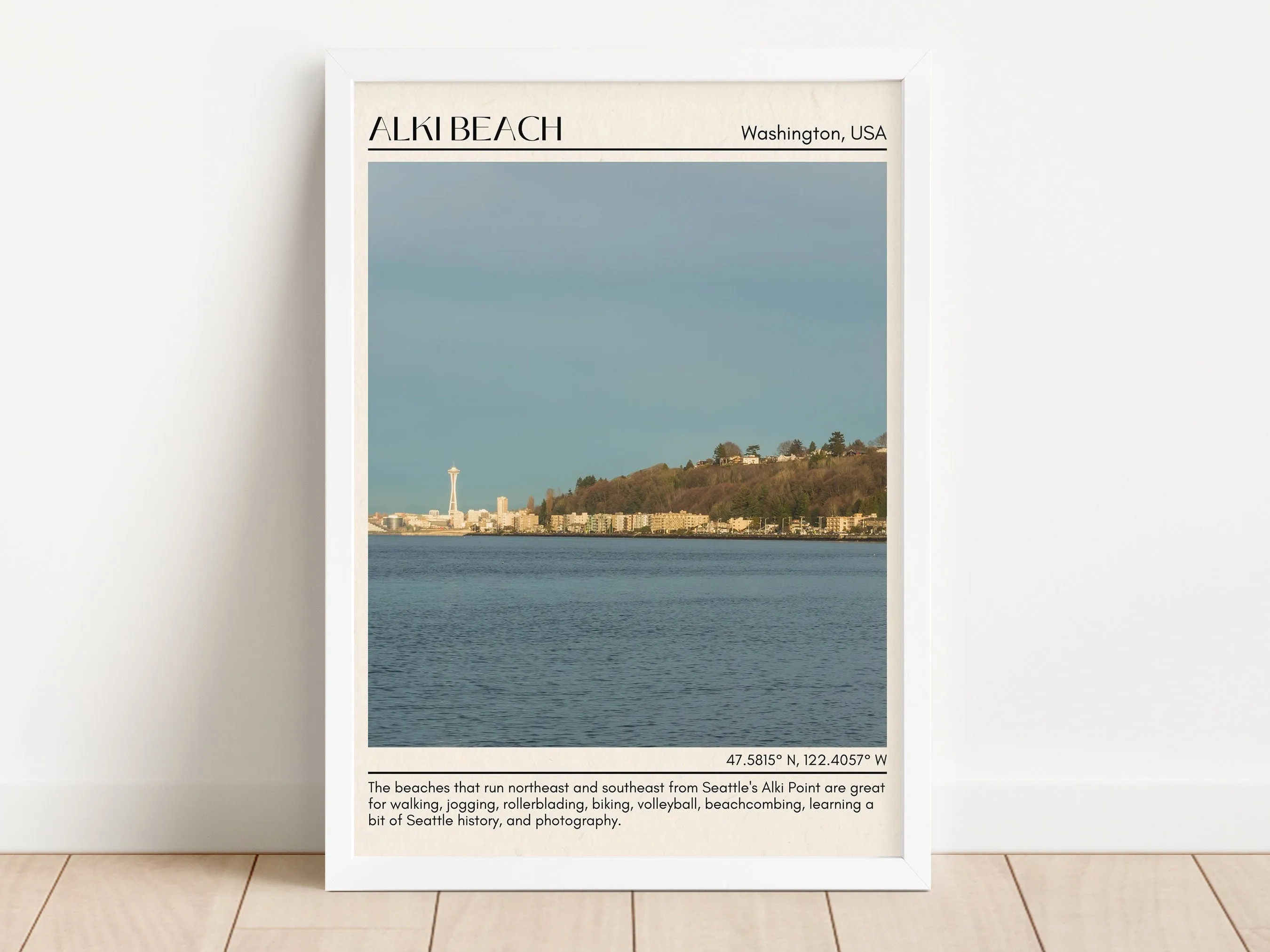 Alki Beach Wall Canvas, USA