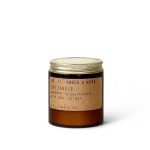 Amber & Moss - 3.5 oz Mini Travel Candle