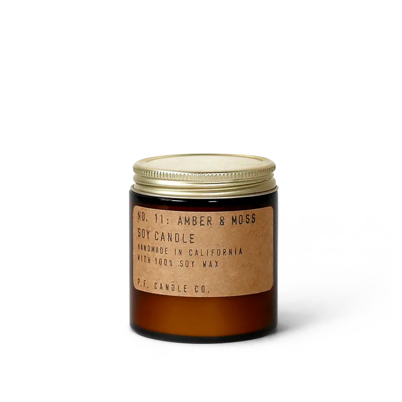 Amber & Moss - 3.5 oz Mini Travel Candle