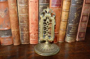 Antique French Bronze Ornate Match Safe or Letter Holder