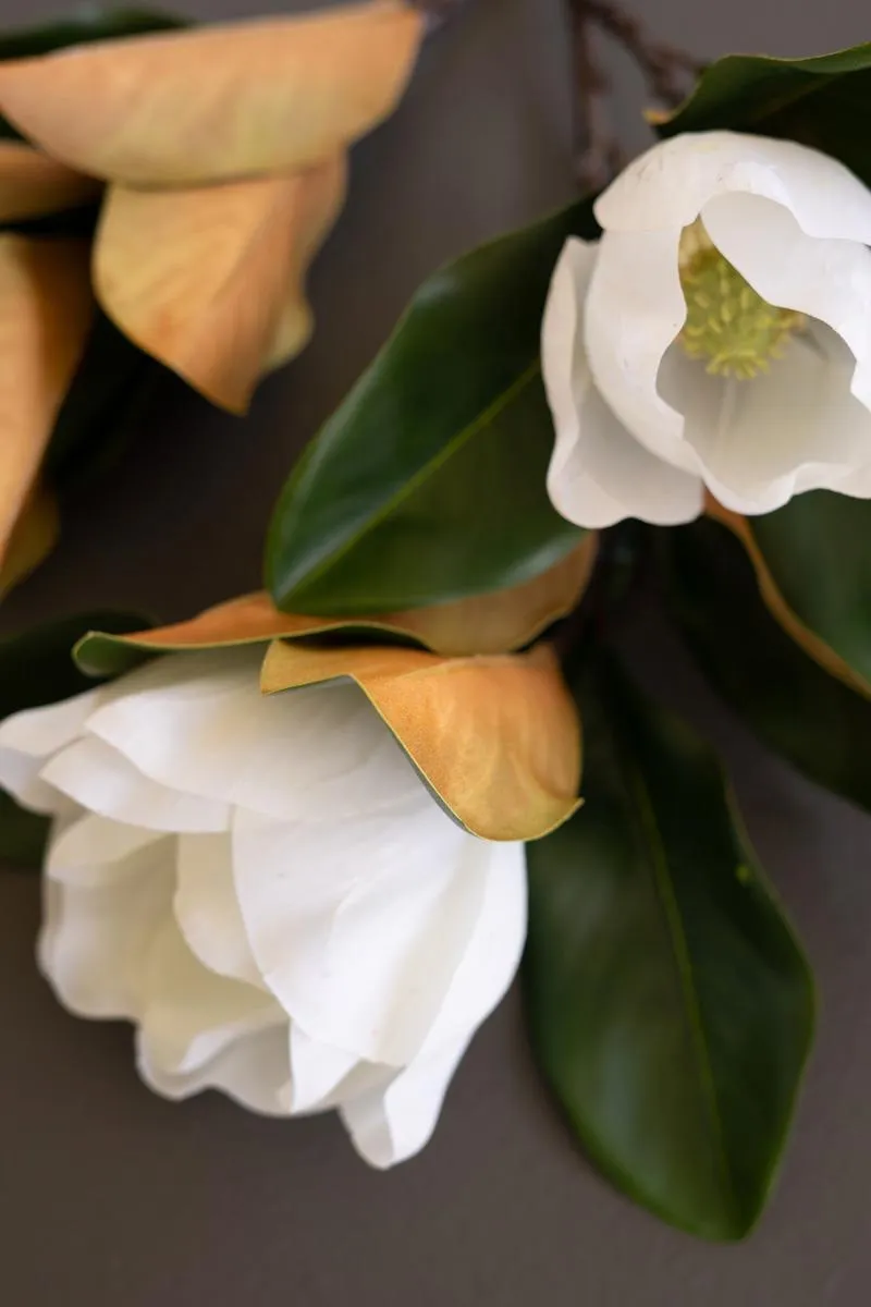 Artificial Magnolia with Blooms Spray (Pack of 6)