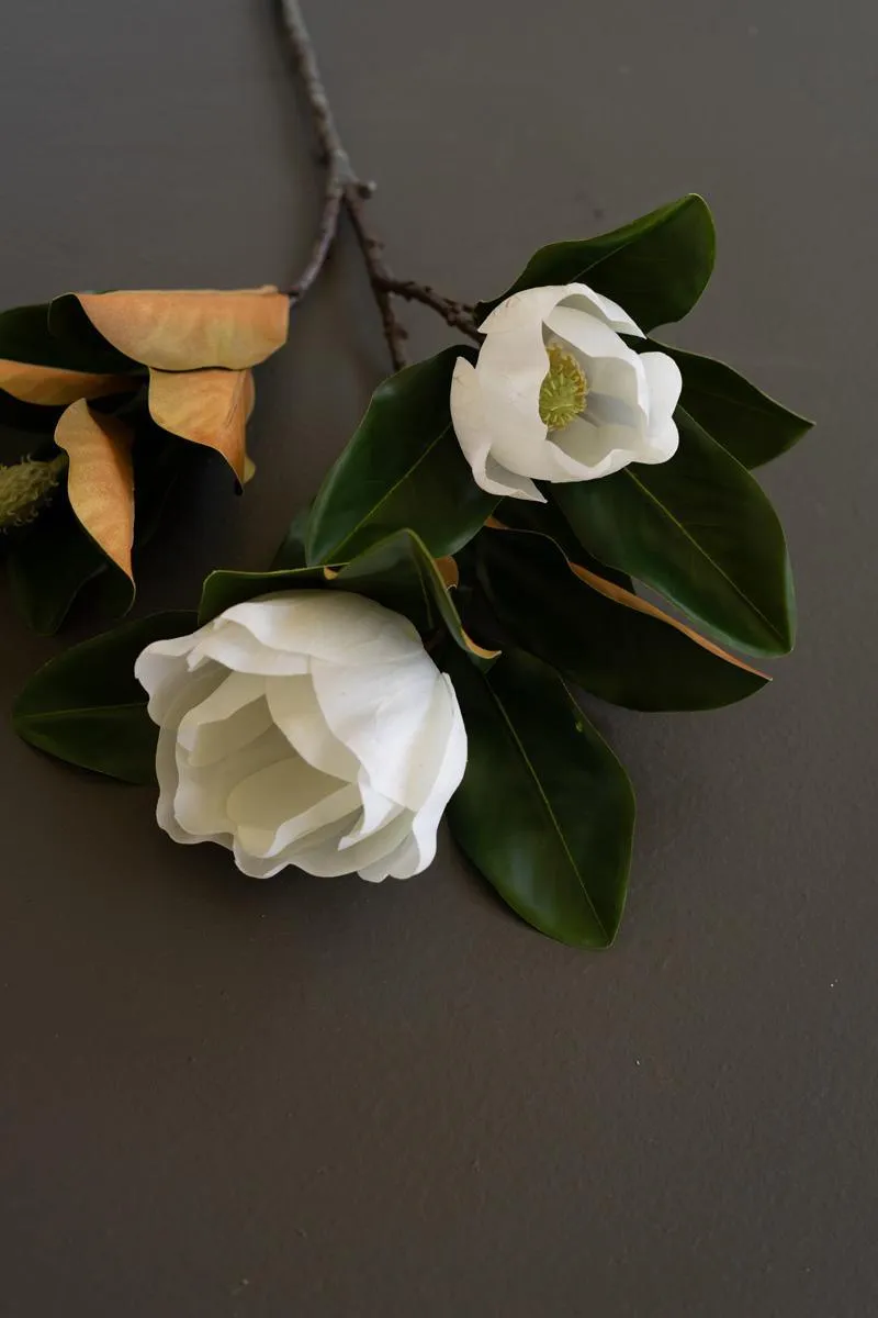 Artificial Magnolia with Blooms Spray (Pack of 6)