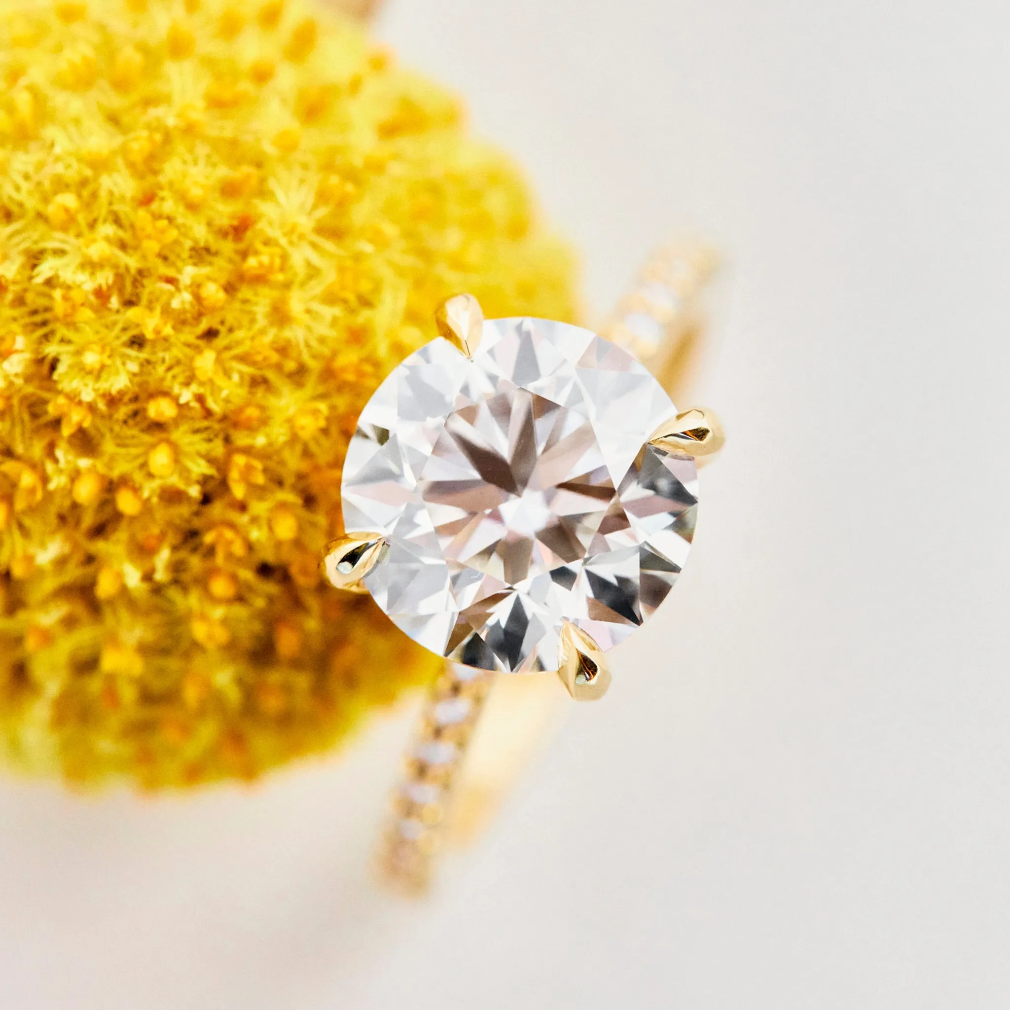 Aurora Moissanite Engagement Ring