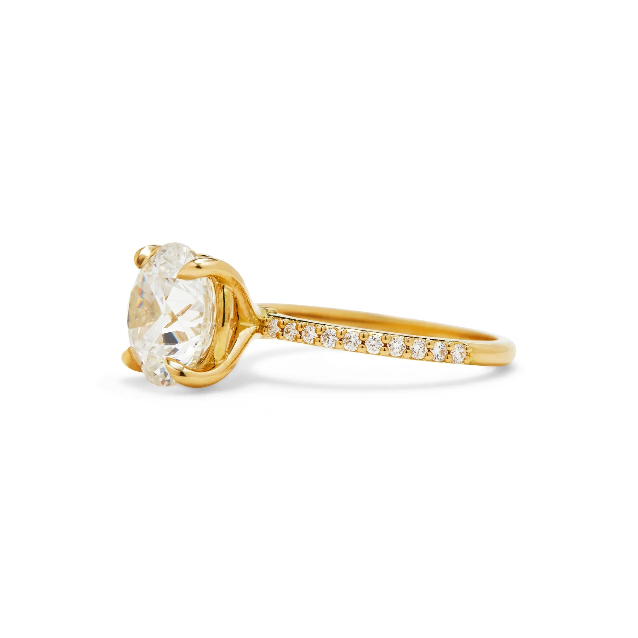 Aurora Moissanite Engagement Ring