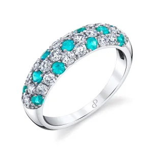 Aurora Nights - Platinum Natural Paraiba Tourmaline Ring