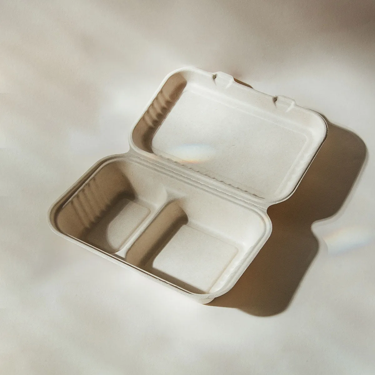 Bagasse - Two Compartment Clam