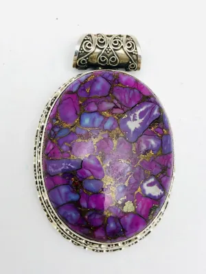 Bali Sterling Silver Amethyst Pendant