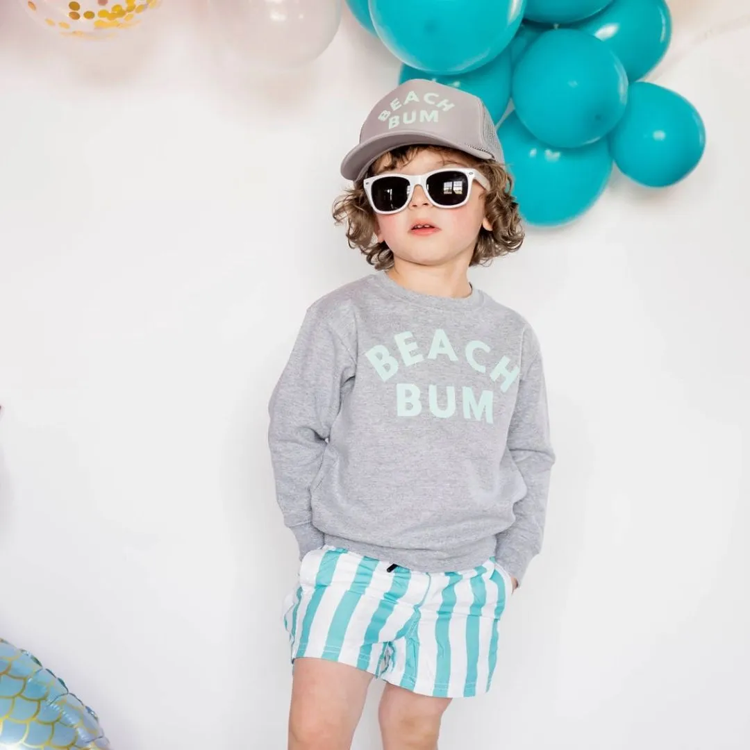 Beach Bum L/S Gray Sweatshirt