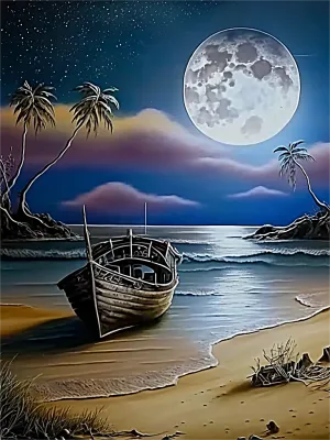Beach Paint By Numbers Kits UK MJ8523