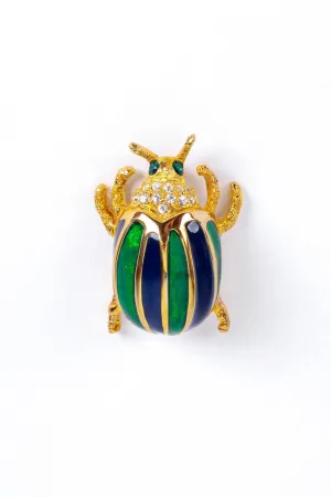 Bejeweled Beetle Brooch