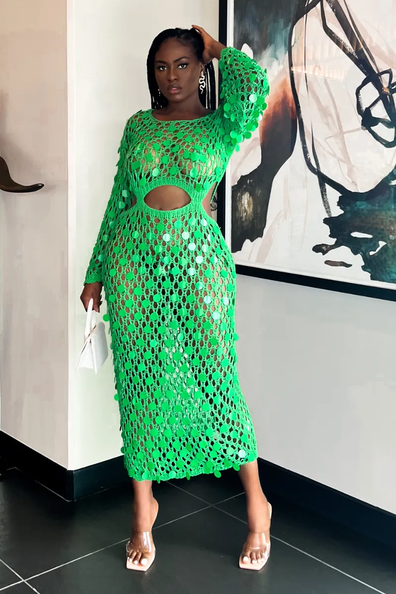 BEJEWELED CROCHET COVERUP | DRESS (S-XXL)