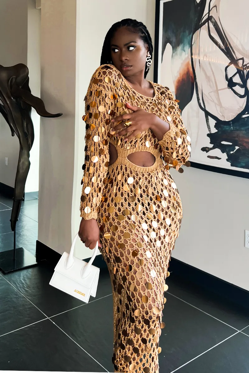 BEJEWELED CROCHET COVERUP | DRESS (S-XXL)