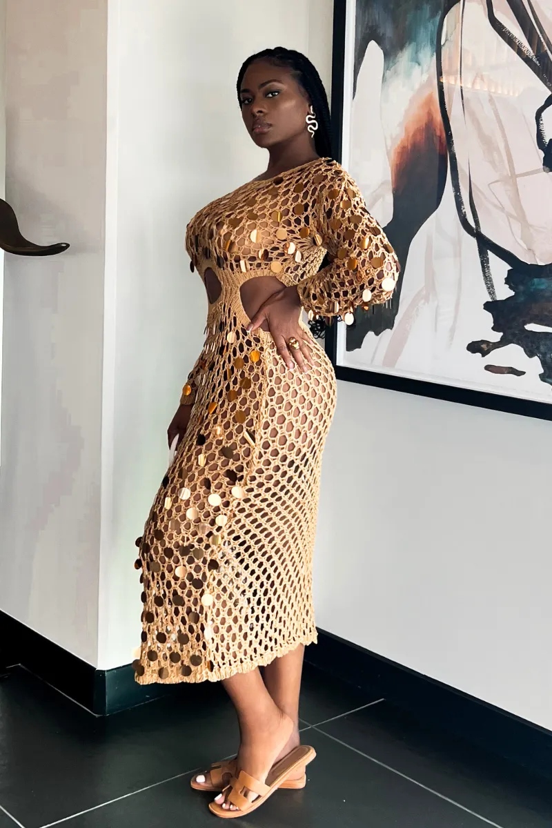 BEJEWELED CROCHET COVERUP | DRESS (S-XXL)