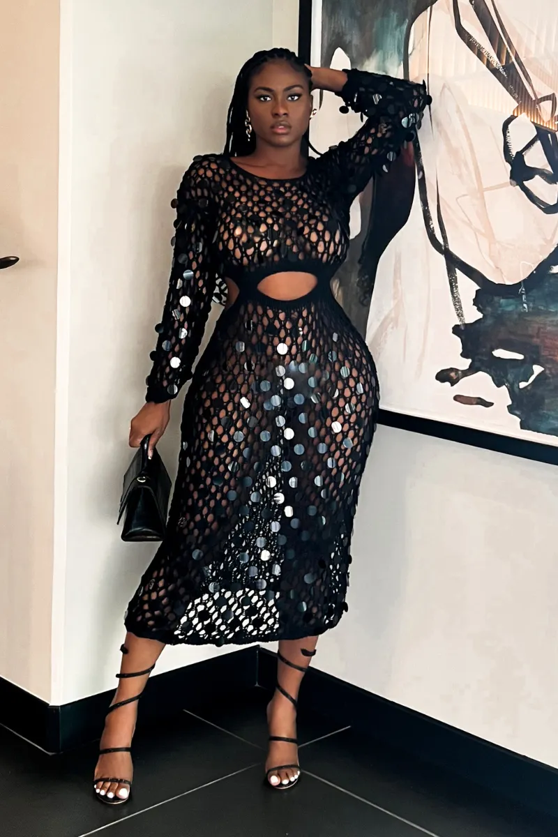 BEJEWELED CROCHET COVERUP | DRESS (S-XXL)