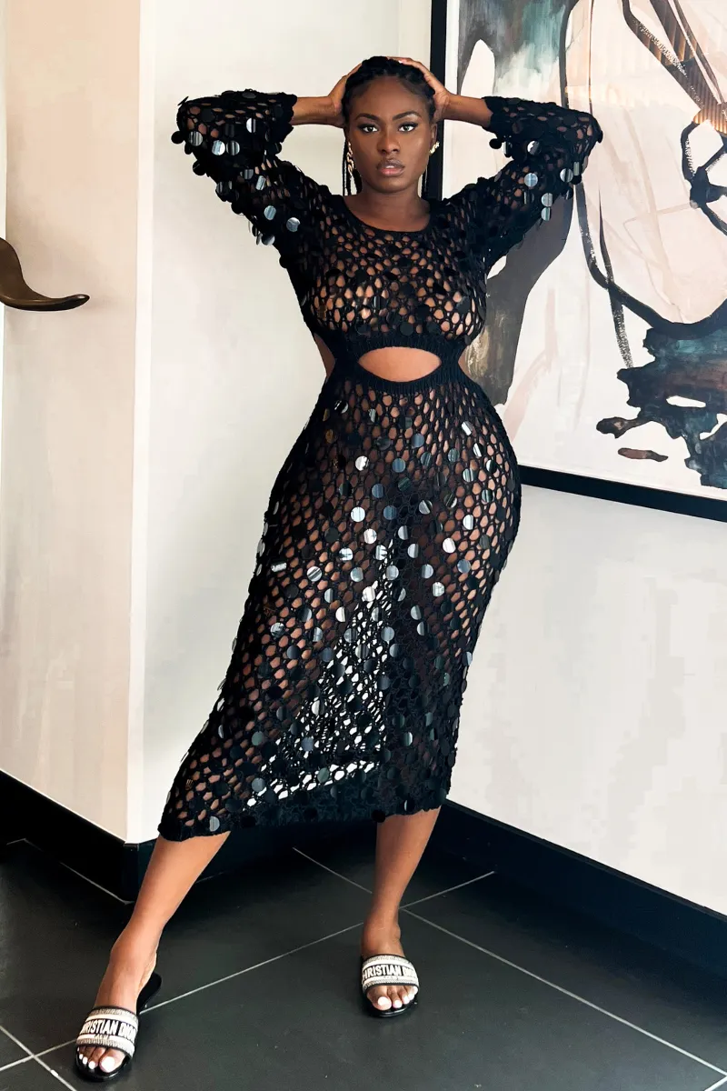 BEJEWELED CROCHET COVERUP | DRESS (S-XXL)