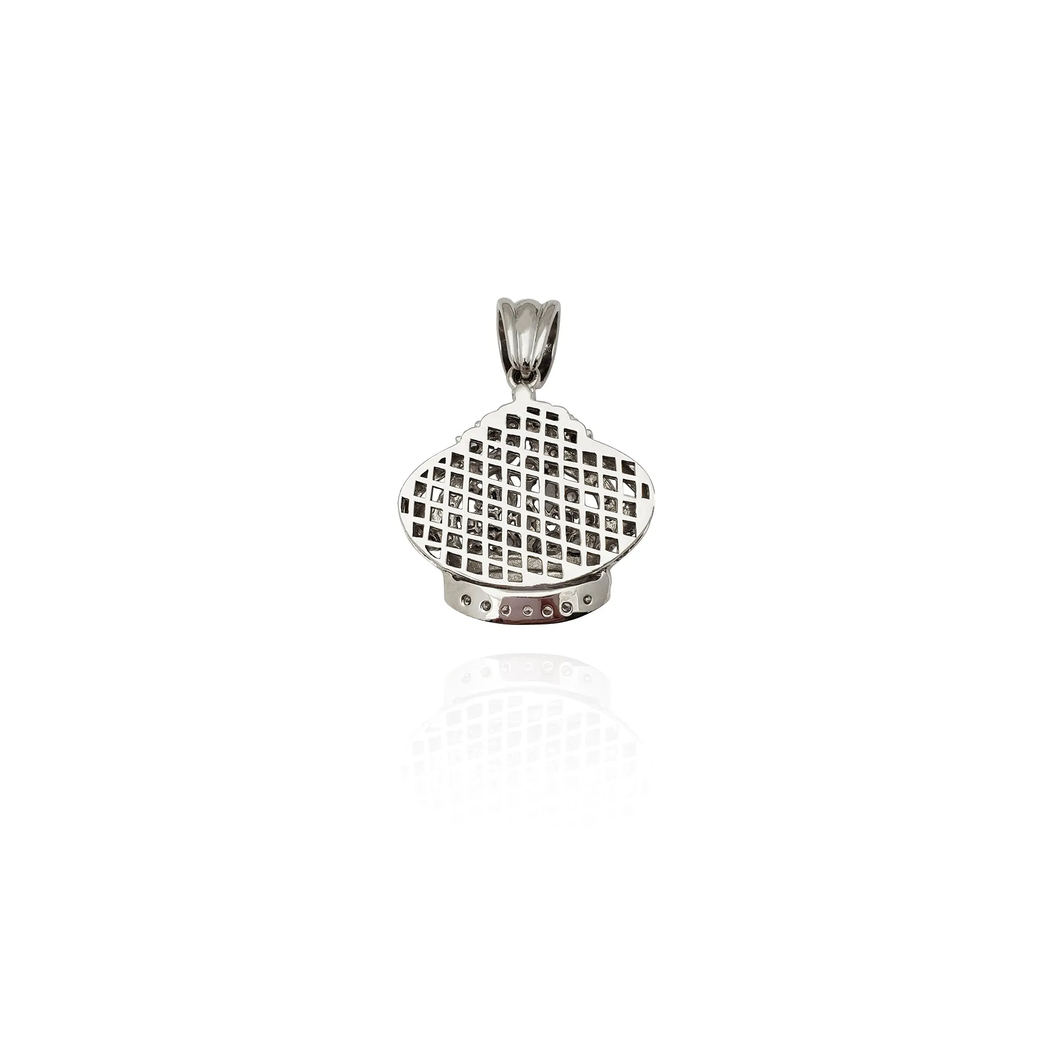 Bejeweled Crown CZ Pendant (Silver)