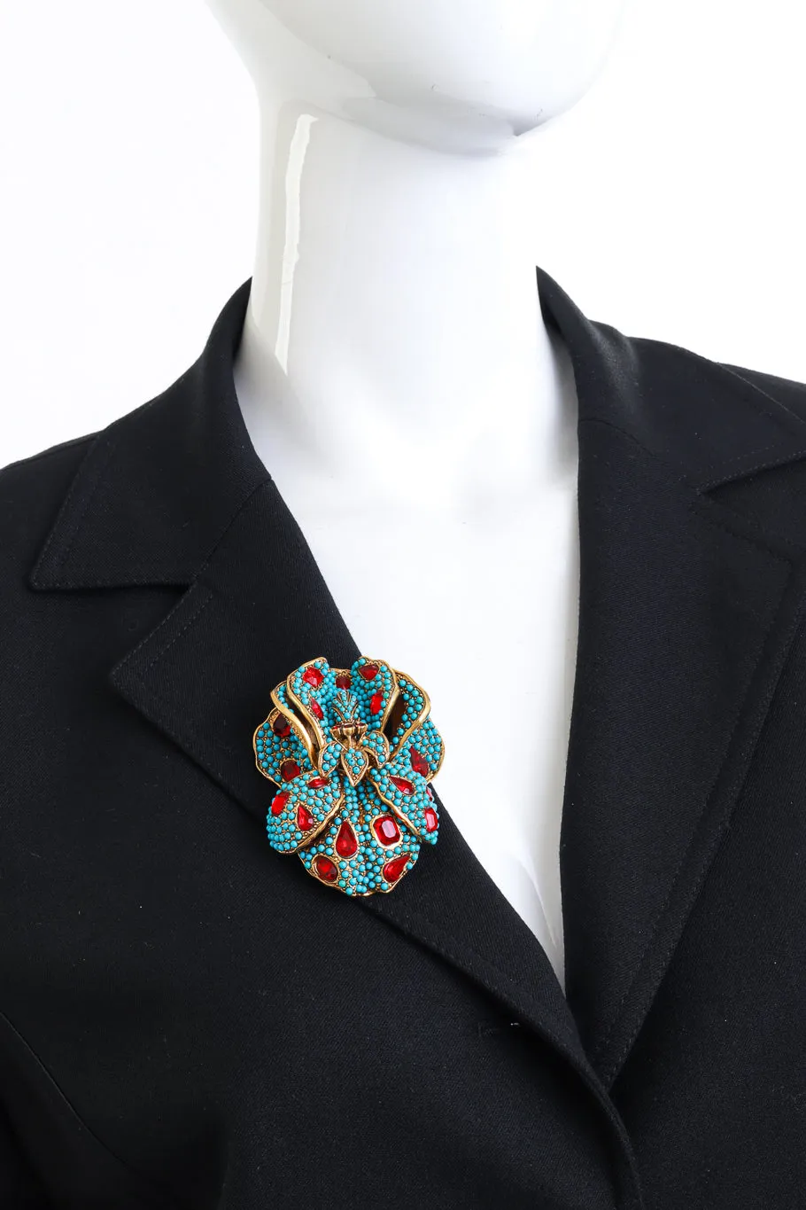 Bejeweled Iris Brooch