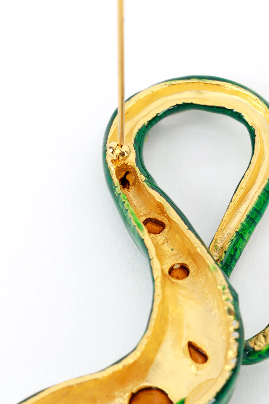 Bejeweled Slithering Snake Brooch