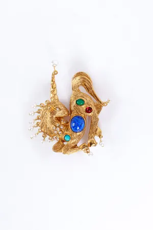 Bejeweled Unicorn Brooch