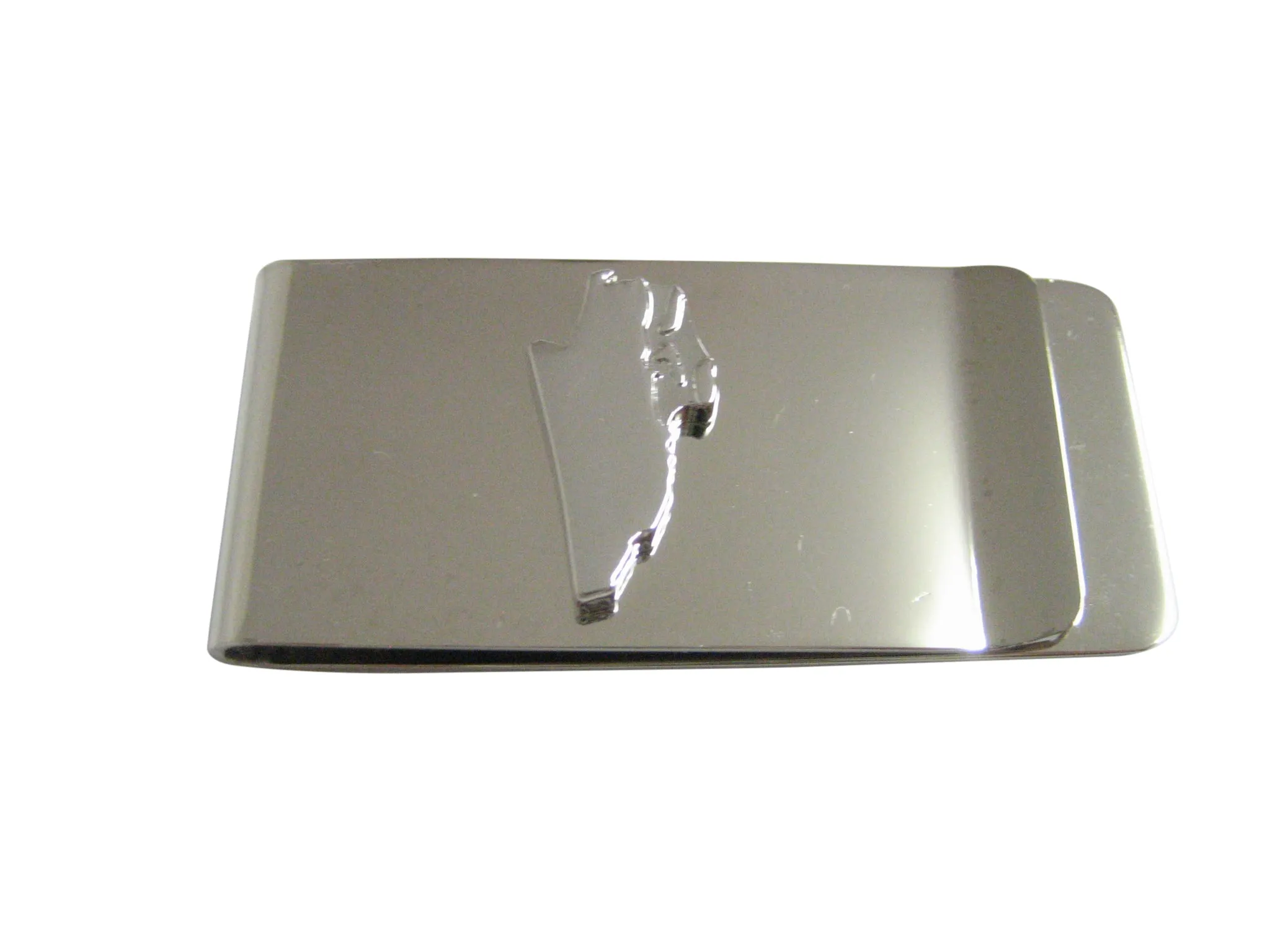 Belize Map Shape Money Clip