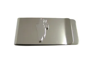 Belize Map Shape Money Clip