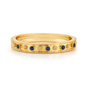 Berry Gem Classic Hinged Bangle with Blue Labradorites